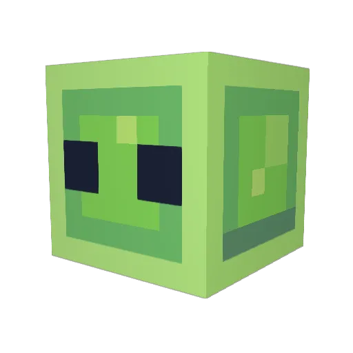 PrehistoricBlob Minecraft avatar head, 3D render