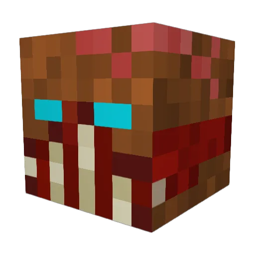 Preigars Minecraft avatar head, 3D render
