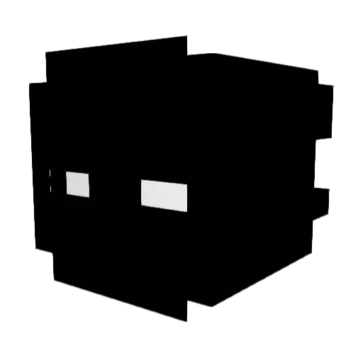 PrelacyJ Minecraft avatar head, 3D render
