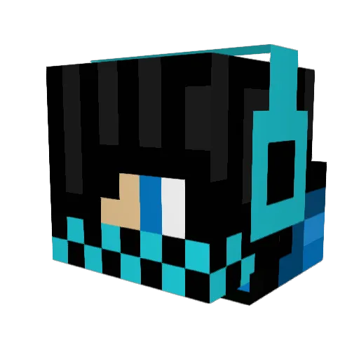 Prellstormer Minecraft avatar head, 3D render