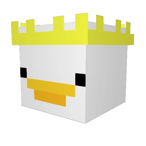 Premayy Minecraft avatar head, 3D render