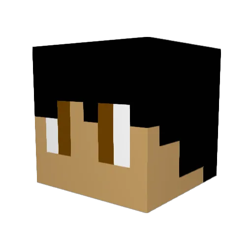 Premed68 Minecraft avatar head, 3D render