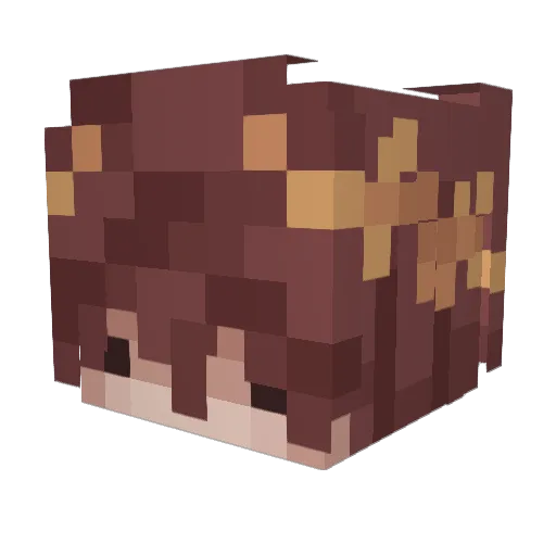 Premiado Minecraft avatar head, 3D render