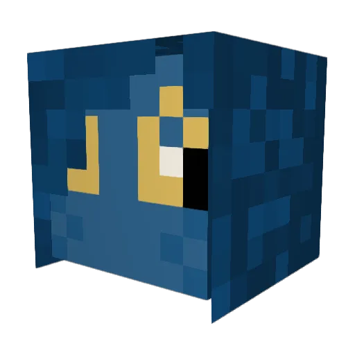 PremierClem Minecraft avatar head, 3D render