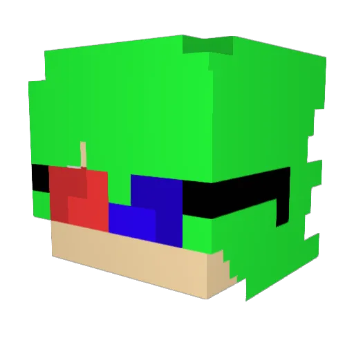 Premiergg Minecraft avatar head, 3D render