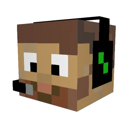 PremiumSphinx Minecraft avatar head, 3D render