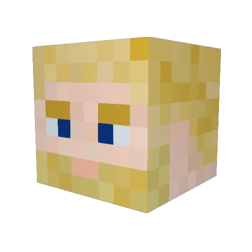 PremiumX Minecraft avatar head, 3D render