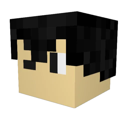 Prendaz Minecraft avatar head, 3D render