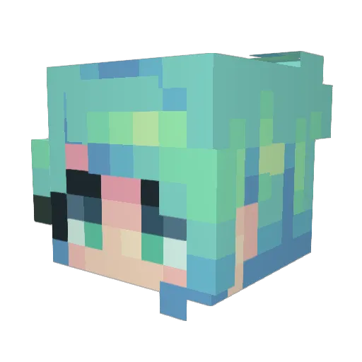 Preon7 Minecraft avatar head, 3D render