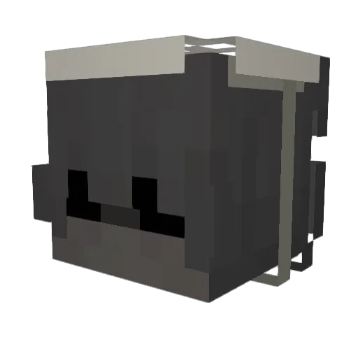 Preparation Minecraft avatar head, 3D render