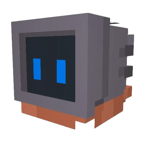 Pres16000 Minecraft avatar head, 3D render
