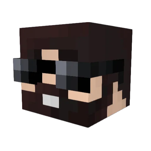 PresJohnnyBoy Minecraft avatar head, 3D render