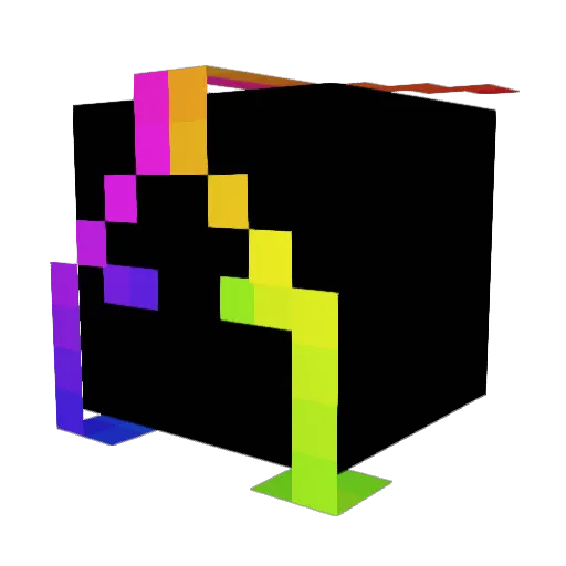 Pres_2009 Minecraft avatar head, 3D render