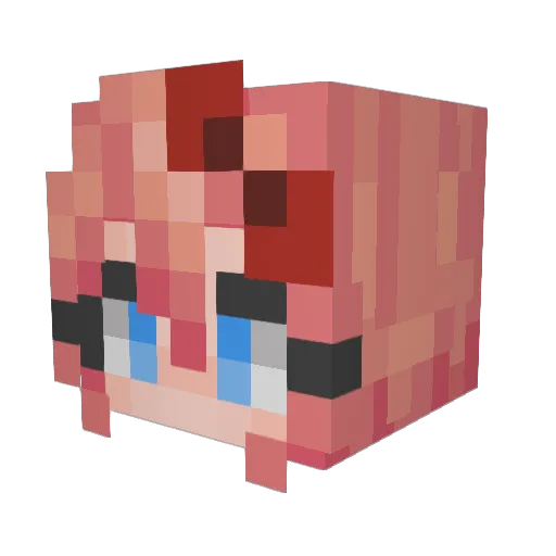 Pres_Jeb Minecraft avatar head, 3D render