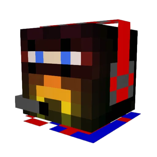 Prescottninja Minecraft avatar head, 3D render
