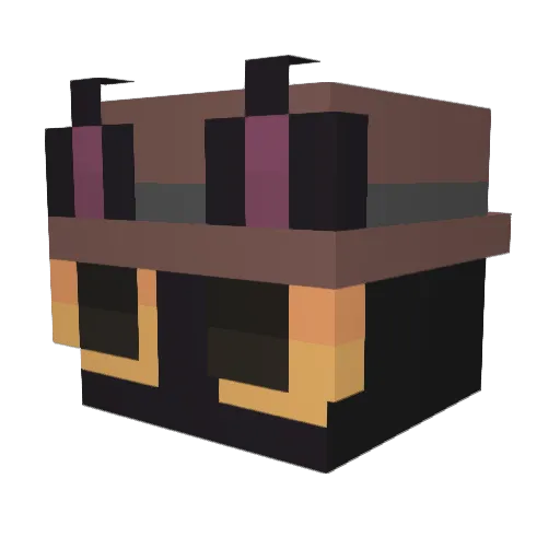 PresentChair Minecraft avatar head, 3D render