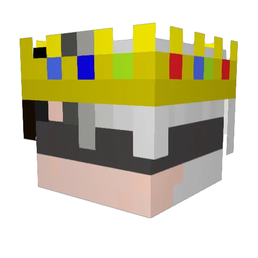 PresentSphynx Minecraft avatar head, 3D render