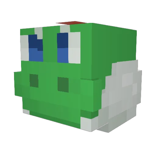 Presentations Minecraft avatar head, 3D render