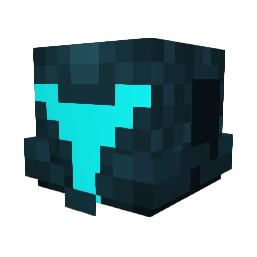 Presentomb Minecraft avatar head, 3D render
