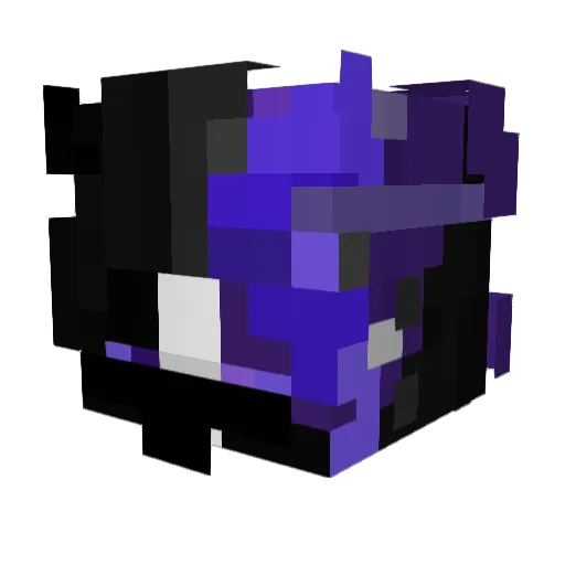 PresentsX_OFC Minecraft avatar head, 3D render