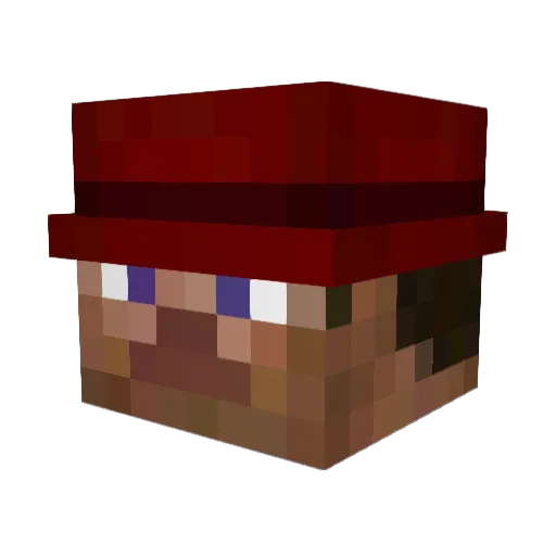 Preservar Minecraft avatar head, 3D render