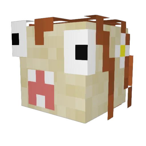 Preservativos Minecraft avatar head, 3D render