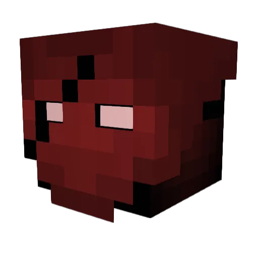 PresetTrap Minecraft avatar head, 3D render