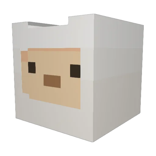 PresidentBenson Minecraft avatar head, 3D render