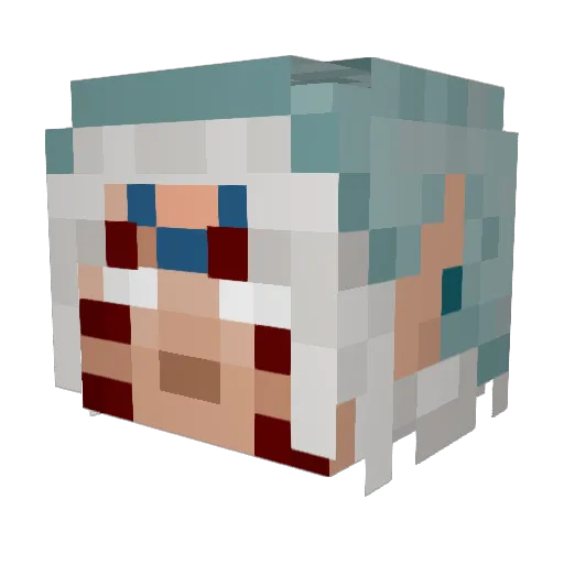 PresidentGamer2 Minecraft avatar head, 3D render