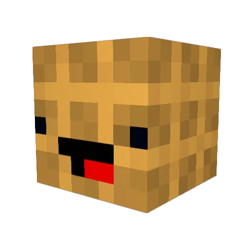 PresidentWaffle Minecraft avatar head, 3D render