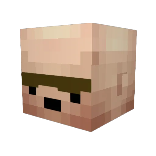 President_Alloy Minecraft avatar head, 3D render