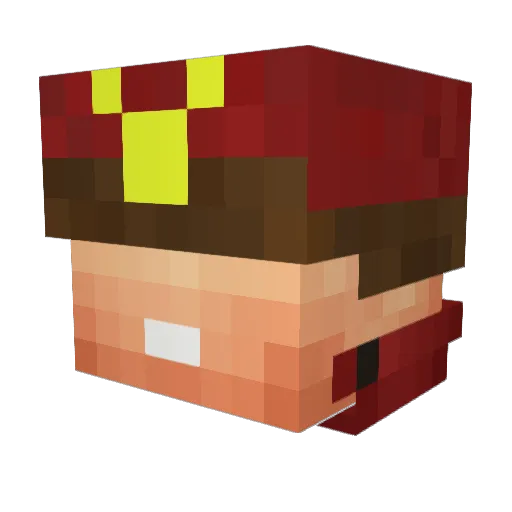 Presidentially Minecraft avatar head, 3D render