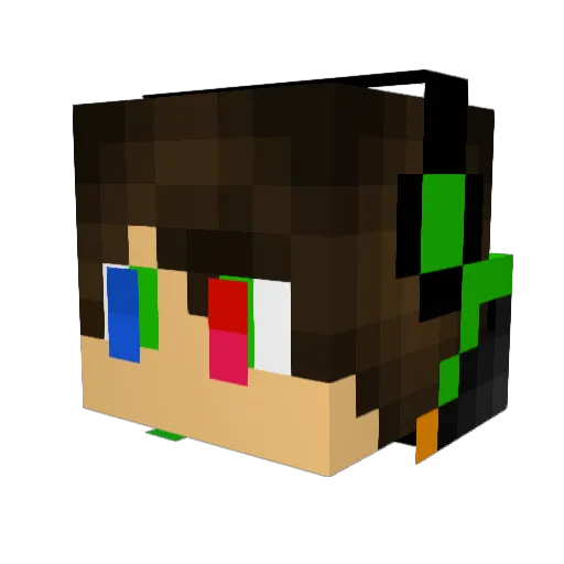 Press0529 Minecraft avatar head, 3D render