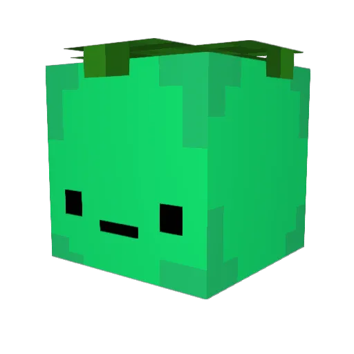 PressTab Minecraft avatar head, 3D render
