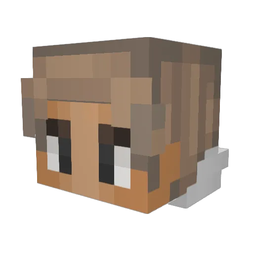 Pressident Minecraft avatar head, 3D render