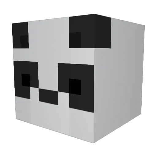 Presslufthummel Minecraft avatar head, 3D render