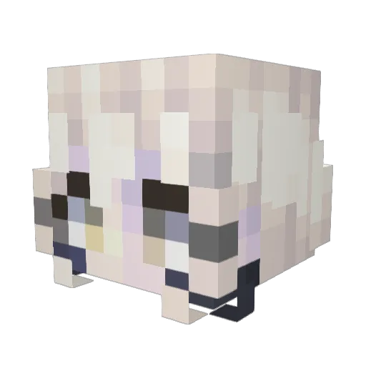 Prestigiousrex Minecraft avatar head, 3D render