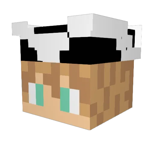 PrestoGo Minecraft avatar head, 3D render