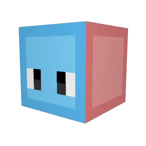 PrestoMaxi Minecraft avatar head, 3D render