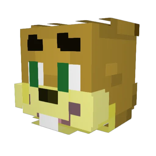 PrestonGravy Minecraft avatar head, 3D render