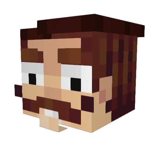 Preston_Price Minecraft avatar head, 3D render