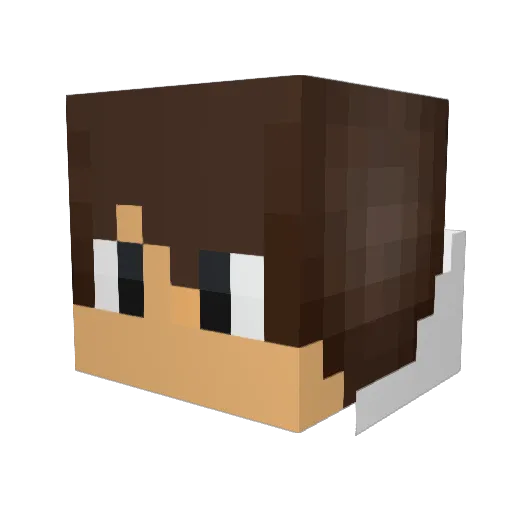 Preston_isaiah Minecraft avatar head, 3D render