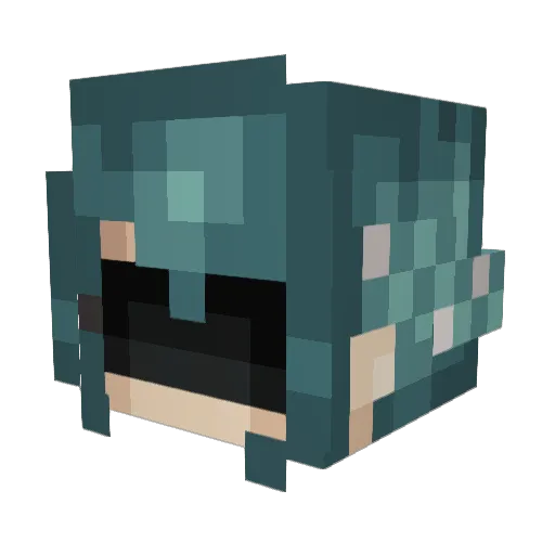 Presumptions Minecraft avatar head, 3D render