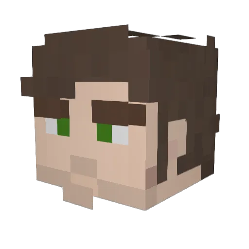 PrettyBoyy17 Minecraft avatar head, 3D render