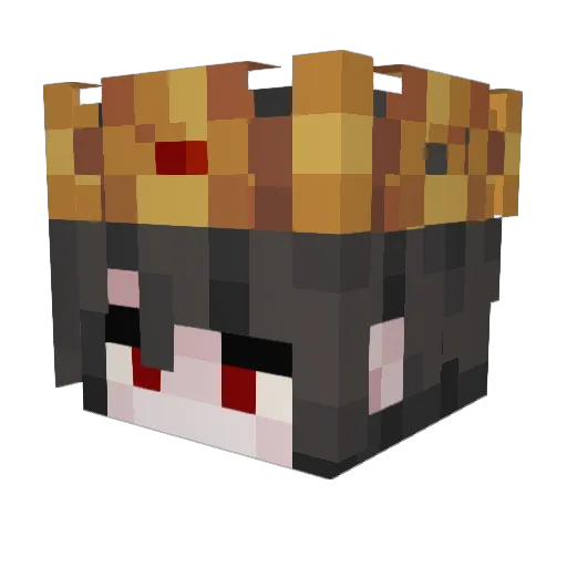 PrettyCape Minecraft avatar head, 3D render