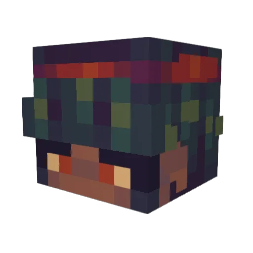 PrettyDoe727 Minecraft avatar head, 3D render
