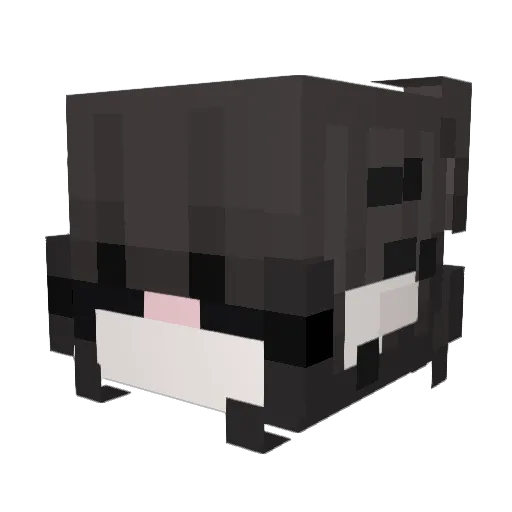 PrettyGrl Minecraft avatar head, 3D render