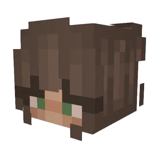 PrettyKayos Minecraft avatar head, 3D render