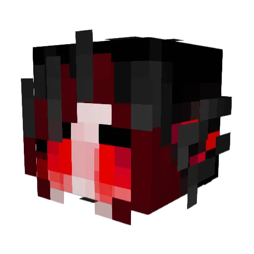 PrettyKitty23 Minecraft avatar head, 3D render