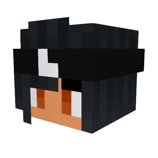 PrettyLittleLies Minecraft avatar head, 3D render